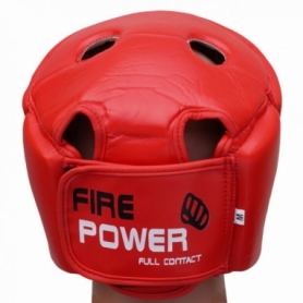 Шлем боксерский FirePower FPHGA2, красный - Фото №3
