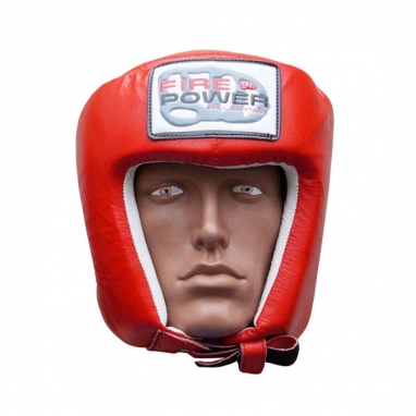 Шлем боксерский FirePower FPHG2, красный