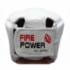Шлем боксерский FirePower FPHG2, белый - Фото №3
