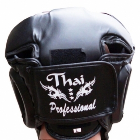 Шлем боксерский Thai Professional HG3T (FP-817-V) - черный - Фото №3