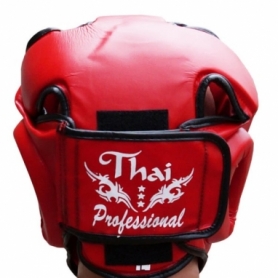 Шлем боксерский Thai Professional HG3T (FP-819-V) - красный - Фото №3