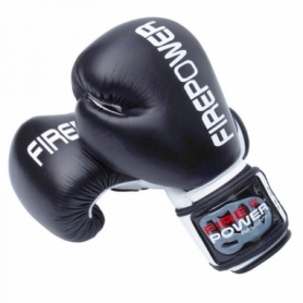 Боксерские перчатки FirePower FPBG10, черные - Фото №3