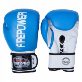 Боксерские перчатки FirePower FPBG10, синие - Фото №4