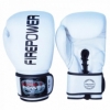 Боксерские перчатки FirePower FPBG10, белые - Фото №2