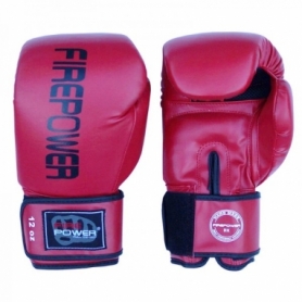 Боксерские перчатки FirePower FPBGА11, красные - Фото №3