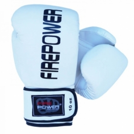 Боксерские перчатки FirePower FPBGА11, белые - Фото №2