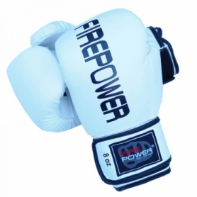 Боксерские перчатки FirePower FPBGА11, белые - Фото №5