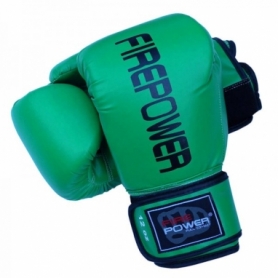 Боксерские перчатки FirePower FPBGА11, зеленые - Фото №4