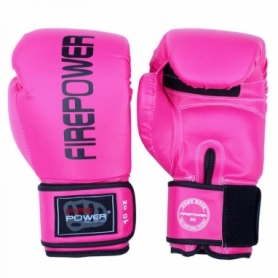 Боксерские перчатки FirePower FPBGА11, розовые - Фото №4