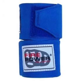 Бинты боксерские эластичные FirePower FPHW3 Синие, 2 шт. по 4 м