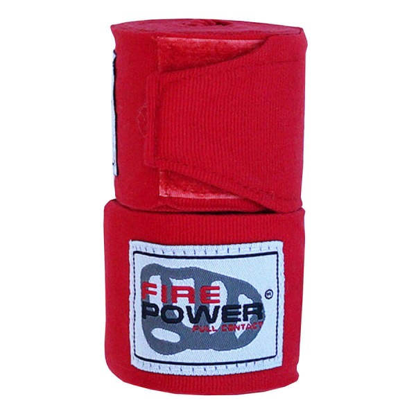 

Бинты боксерские эластичные FirePower FPHW3 Красные, 2 шт. по 4,5 м, Красный