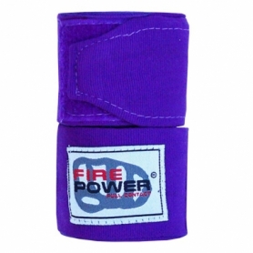 Бинты боксерские эластичные FirePower FPHW3 Фиолетовые, 2 шт. по 4 м