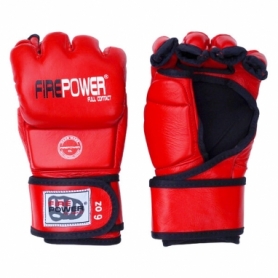 Рукавички MMA FirePower FPMG3 (FP-1782-V) - червоні - Фото №2