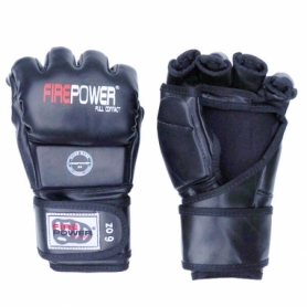Перчатки MMA FirePower FPMGA3 (FP-1787-V) - черные - Фото №2