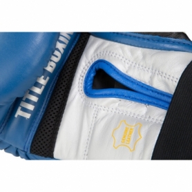 Перчатки боксерские Title Boxing Gel World W2T Training (FP-2928-V) - синие - Фото №3