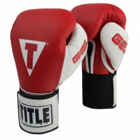 Перчатки боксерские Title Gel World Elastic Training (FP-2983-V) - красные
