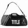 Сумка-рюкзак TITLE Boxing World Champion Sports NEW (FP-3212), черная с серым
