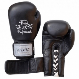 Перчатки боксерские Thai Professional BG5VL (FP-3248-V) - черные - Фото №3