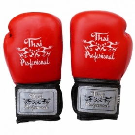 Перчатки боксерские Thai Professional BG5VL (FP-3252-V) - красные - Фото №3