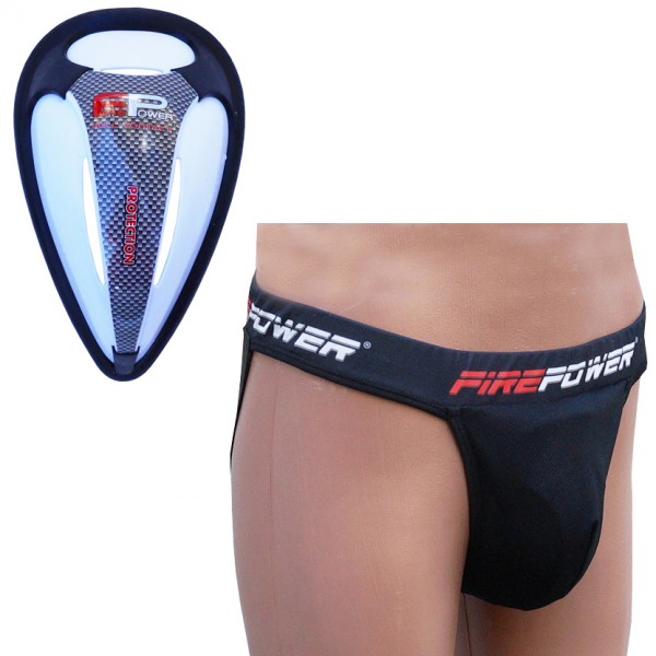 

Защита паха (Ракушка) FirePower Full protection Carbon (FP-3548-V), М, Черный