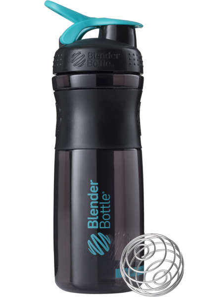 

Бутылка спортивная-шейкер BlenderBottle SportMixer 820ml Black/Teal, Черно-синий