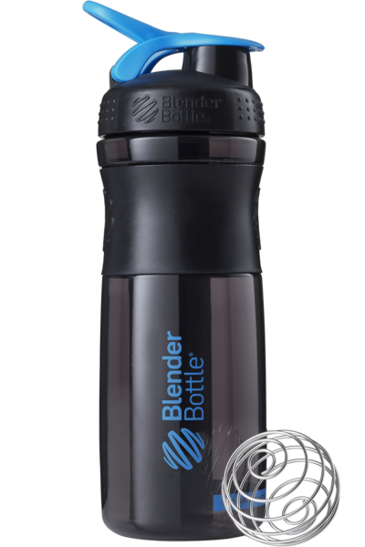 

Бутылка спортивная-шейкер BlenderBottle SportMixer 820ml Black/Cyan, Черно-зеленый