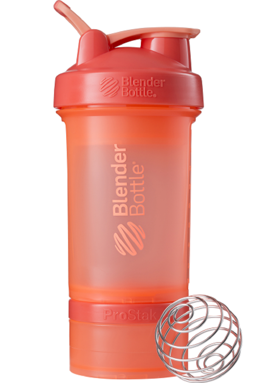 

Шейкер спортивный BlenderBottle ProStak 650ml с 2-мя контейнерами Coral, Корраловый