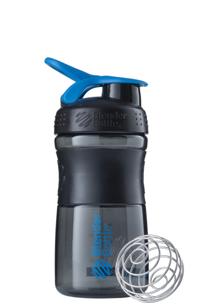 

Бутылка спортивная-шейкер BlenderBottle SportMixer 590ml Black/Cyan, Черно-зеленый