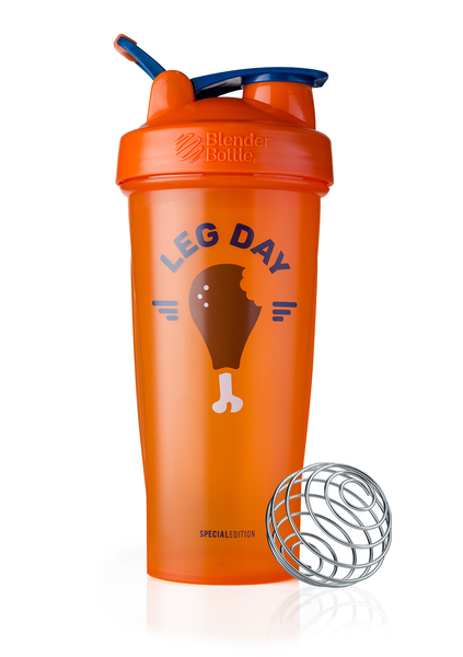 

Шейкер спортивный BlenderBottle Classic Loop 820ml Special Edition Leg Day Orange, Оранжевый