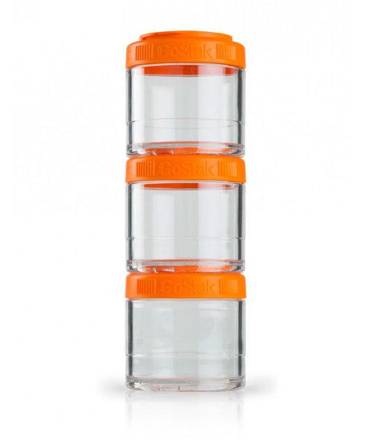 

Контейнер спортивный BlenderBottle GoStak 3 Pak Orange, Оранжевый