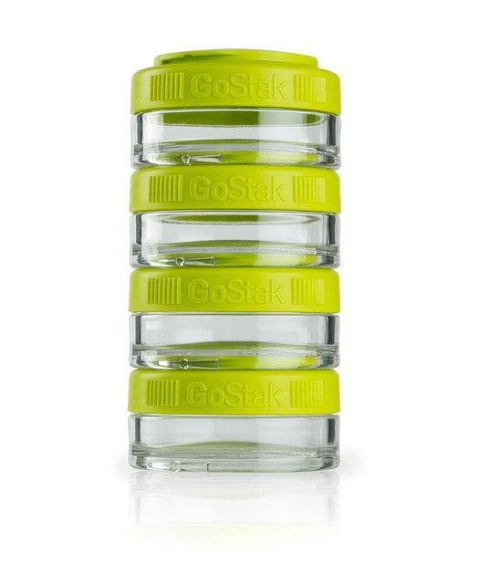 

Контейнер спортивный BlenderBottle GoStak 4*40ml Green, Желтый