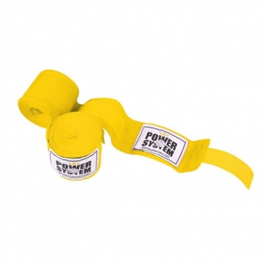 Бинты боксерские Power System PS-3404 Yellow, 4 м