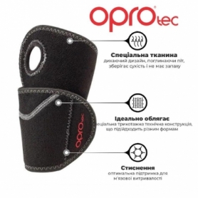 Напульсник на зап'ясті OPROtec Adjustable Wrist Support OSFM TEC5749-OSFM Чорний - Фото №4