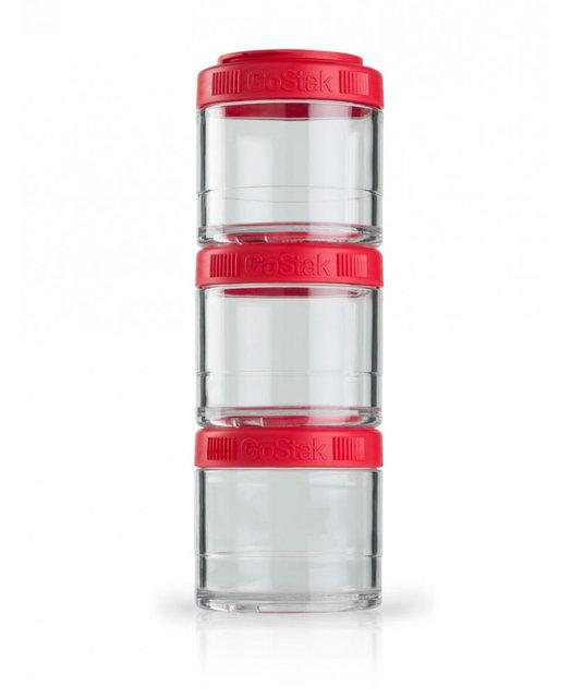 

Контейнер спортивный BlenderBottle GoStak 3 Pak Red, Красный