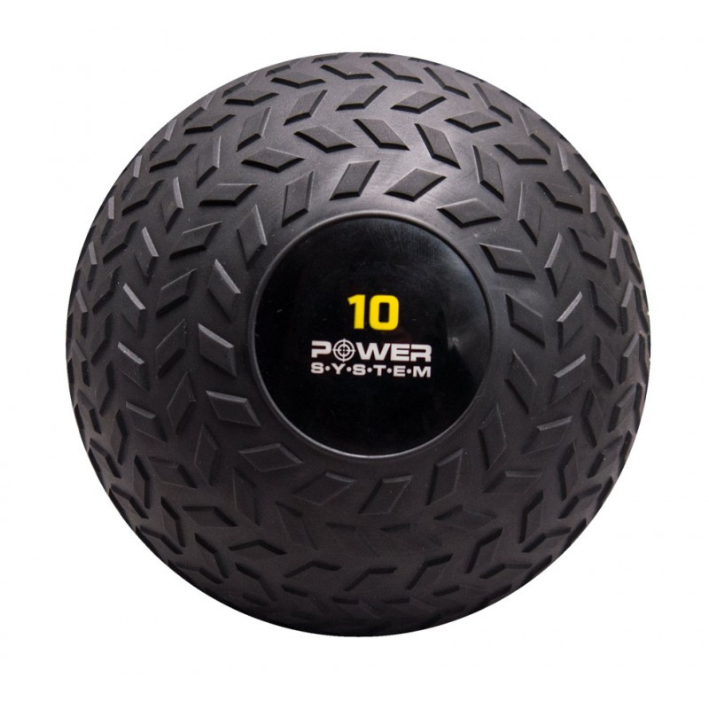 

Медбол Slamball Power System PS-4116 10кг рифленый, Черный