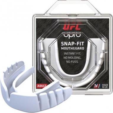 Капа OPRO Junior Snap-Fit UFC Hologram White (art.002263002)