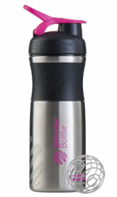 Пляшка спортивна-шейкер BlenderBottle SportMixer Stainless Steel Pink 820мл (з нержавіючої харчової cтали)
