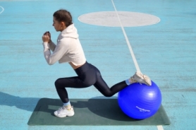 Мяч для фитнеса (фитбол) 65 см Power System PS-4012, синий - Фото №9