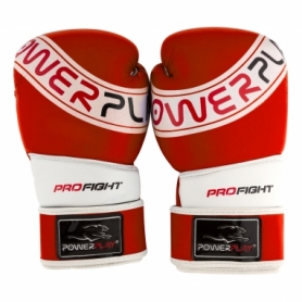 Рукавички боксерські PowerPlay 3023 A (PP_3023A_Red-White) - червоно-білі - Фото №2