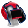 Шлем боксерский тренировочный PowerPlay 3068 PU + Amara (PP_3068_Red/Blue) - красно-синий - Фото №3