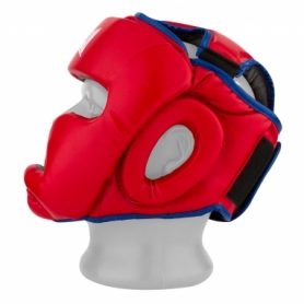 Шлем боксерский тренировочный PowerPlay 3068 PU + Amara (PP_3068_Red/Blue) - красно-синий - Фото №4