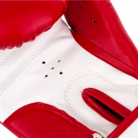 Перчатки боксерские PowerPlay 3004 JR (PP_3004JR_Red/White) - красно-белые - Фото №5