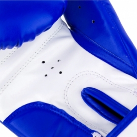 Перчатки боксерские PowerPlay 3004 JR (PP_3004JR_Blue/White) - сине-белые - Фото №5
