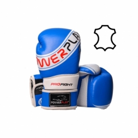 Рукавички боксерські PowerPlay 3023 A (PP_3023A_Blue) - синьо-білі