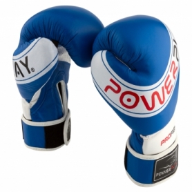 Перчатки боксерские PowerPlay 3023 A (PP_3023A_Blue) - сине-белые - Фото №2