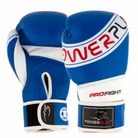 Рукавички боксерські PowerPlay 3023 A (PP_3023A_Blue) - синьо-білі - Фото №3