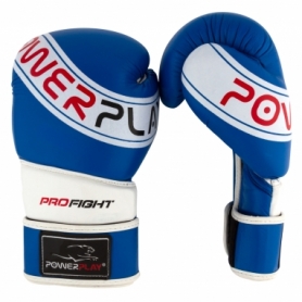 Перчатки боксерские PowerPlay 3023 A (PP_3023A_Blue) - сине-белые - Фото №6