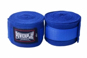 Бинты для бокса PowerPlay 3047, 4 м - синие - Фото №3