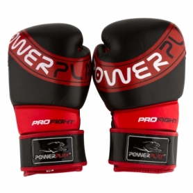Перчатки боксерские PowerPlay 3023 A (PP_3023A_Black-Red) - черно-красные - Фото №2