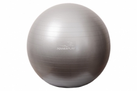 Мяч для фитнеса (фитбол) 75 см PowerPlay (4001) - серебристый - Фото №2